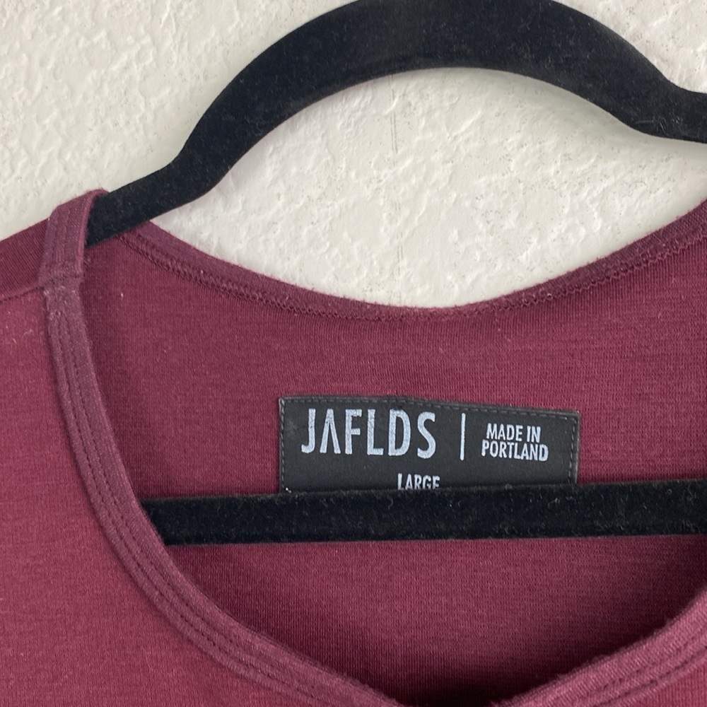 Jaflds Portland burgundy tshirt dress - Picture 3 of 5
